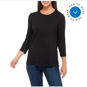Kim Rogers 3/4 sleeve tee- classic‎ fit. NWT. Retail 32.50